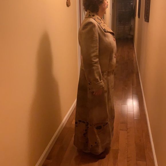 Leather coat size large - Picture 3 of 11